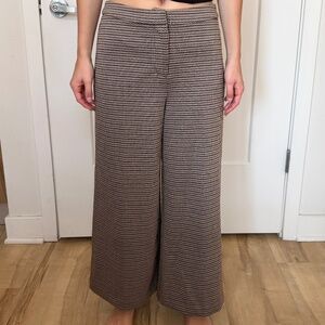 Vince Camuto Houndstooth Wide Leg Trousers
